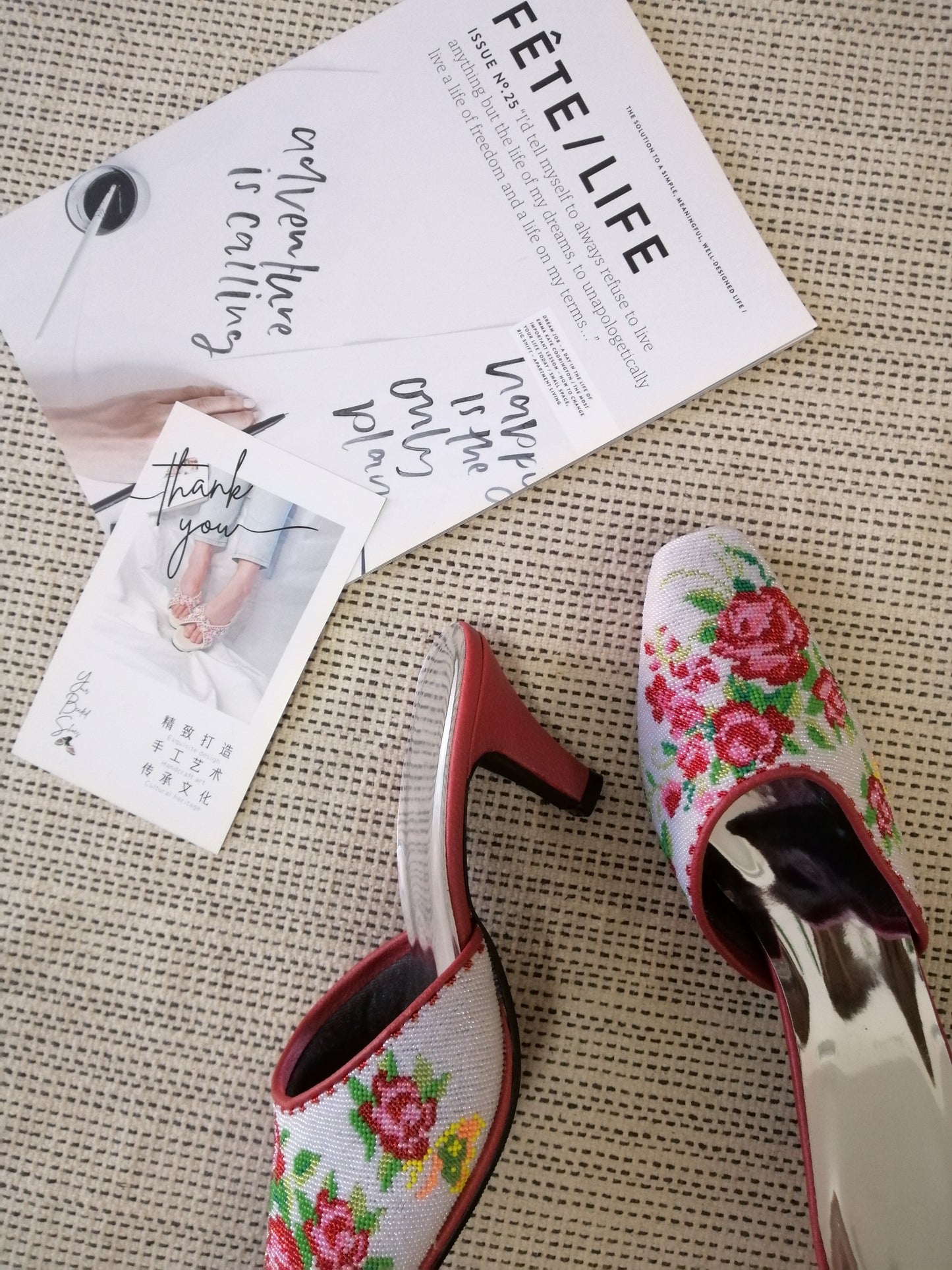 CTS005 - Small Beads Closed Toe 小珠包头款