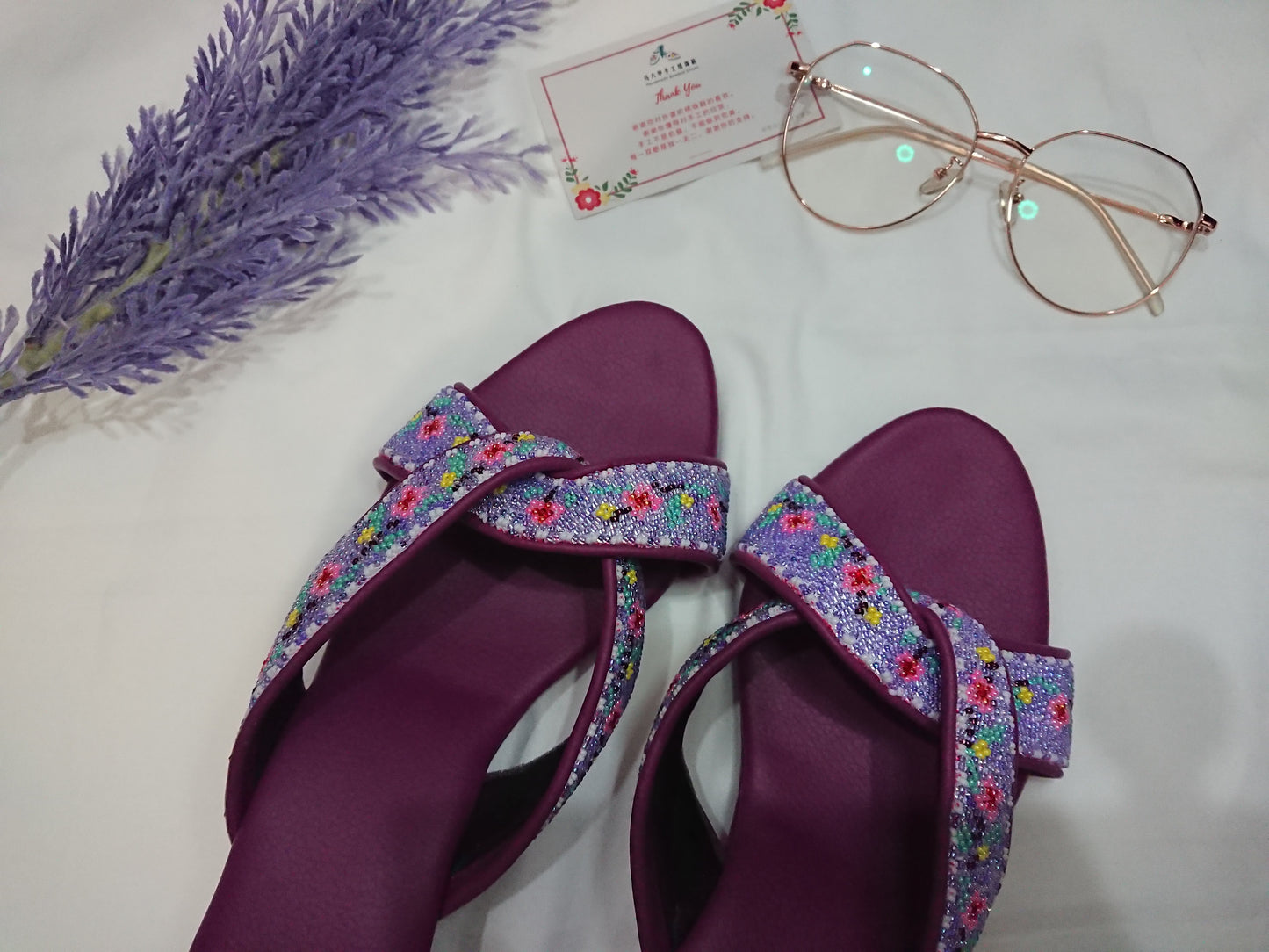 CS007 - Cross Strap Big Bead Design 大珠交叉款