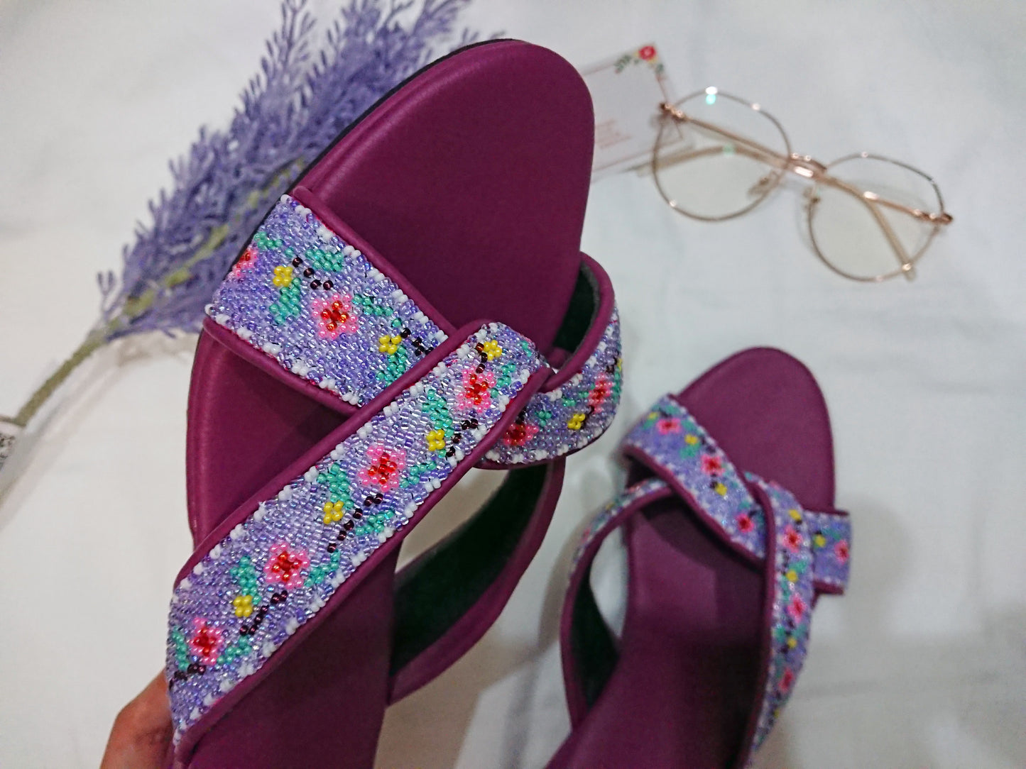 CS007 - Cross Strap Big Bead Design 大珠交叉款