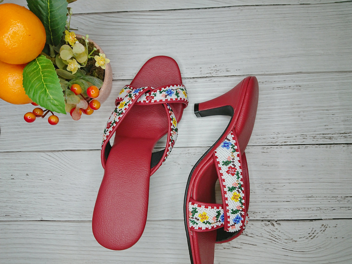 CS016 - Cross Strap Big Bead Design 大珠交叉款