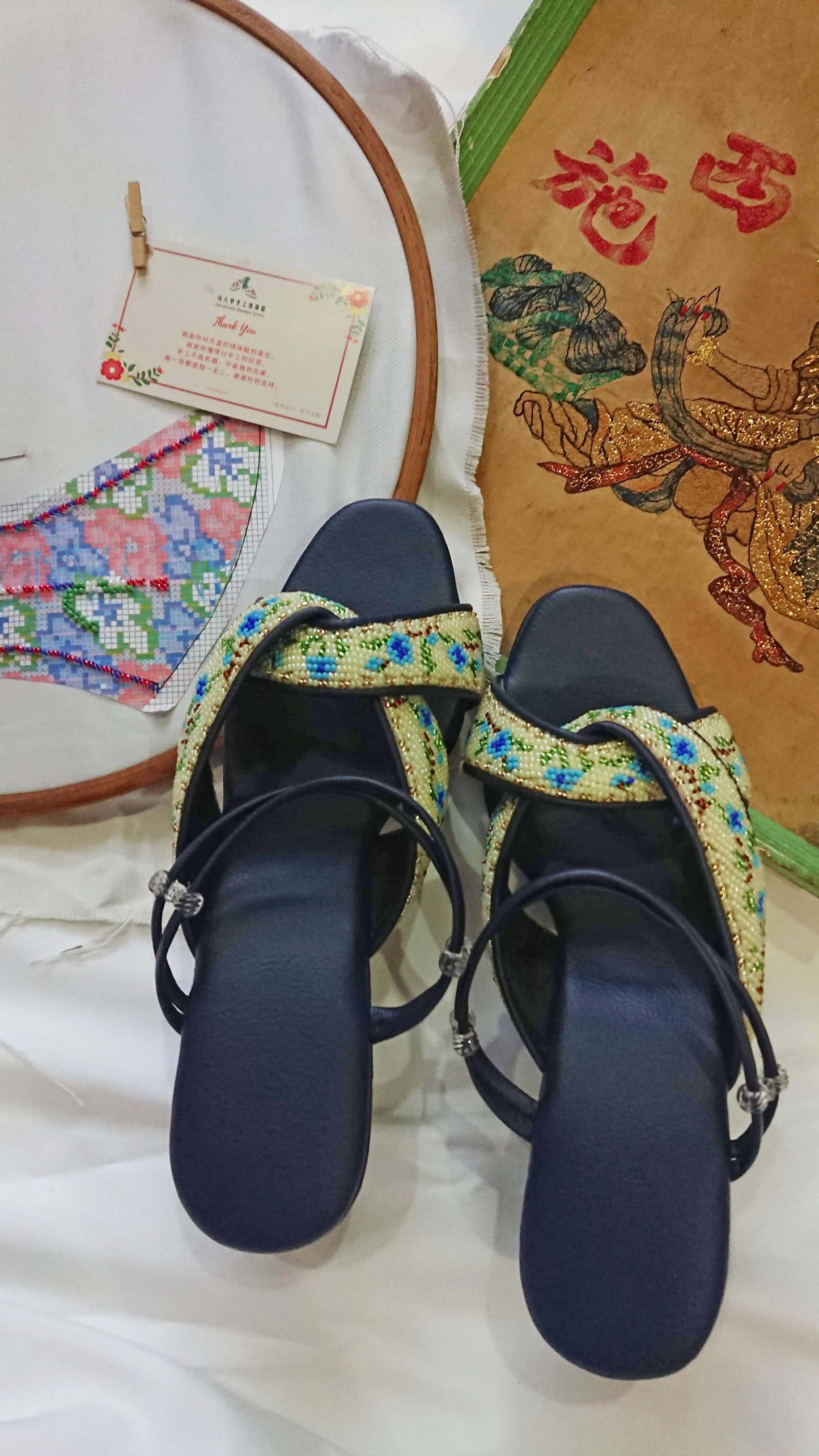 CS030 - Cross Strap Big Bead Design 大珠交叉款