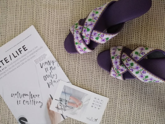 CS043 - Cross Strap Big Bead Design 大珠交叉款