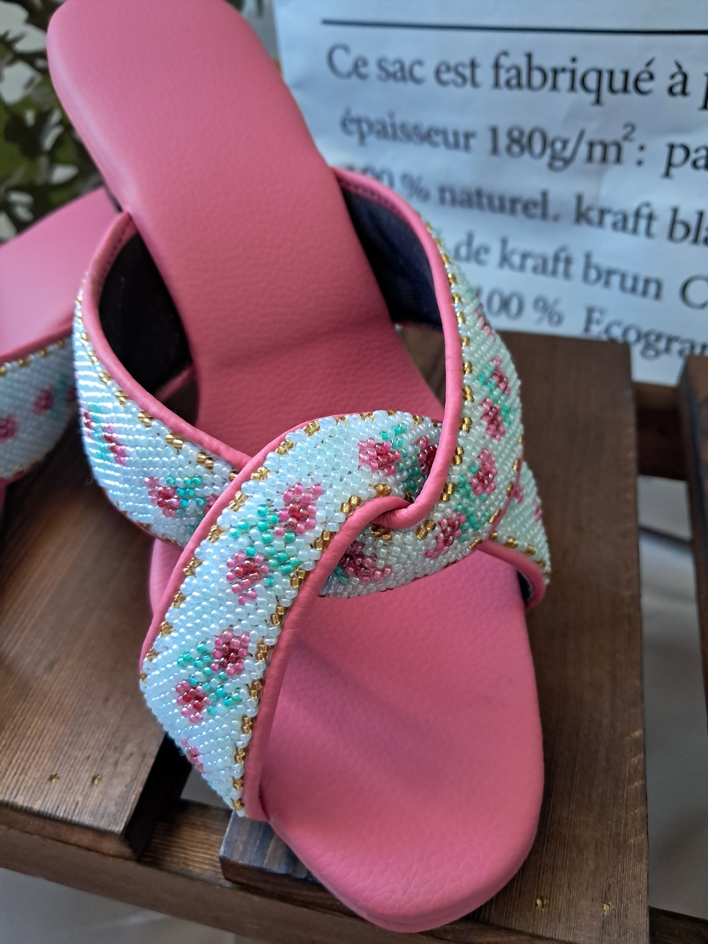 CS041 - Cross Strap Big Bead Design 大珠交叉款