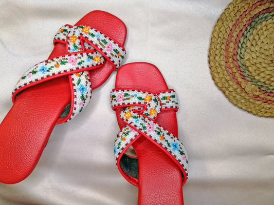 CS005 - Cross Strap Big Bead Design 大珠交叉款