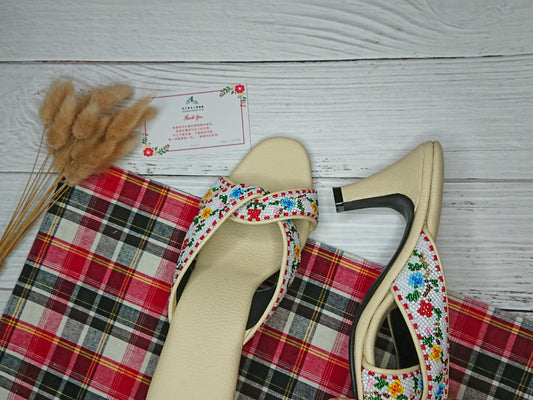 CS012 - Cross Strap Big Bead Design 大珠交叉款