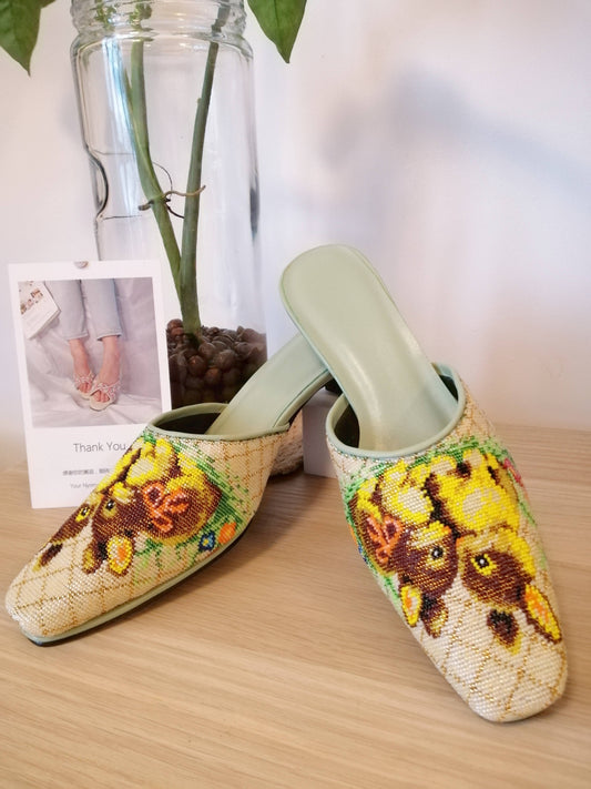 CTS001 - Small Beads Close Toe Design 小珠包头款