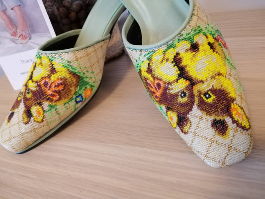 CTS001 - Small Beads Close Toe Design 小珠包头款